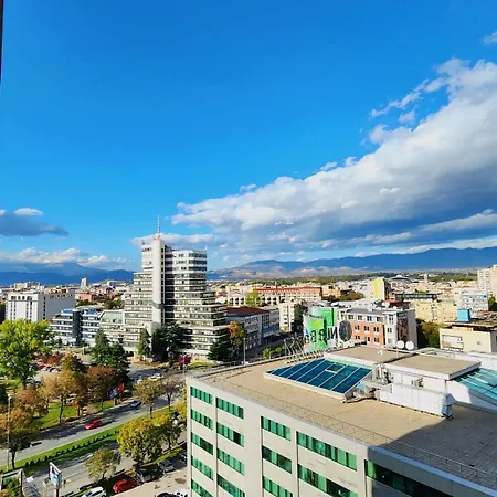 Diamond Residences 10Th Fl. Lux Apt. W/ City View Skopje Exterior photo